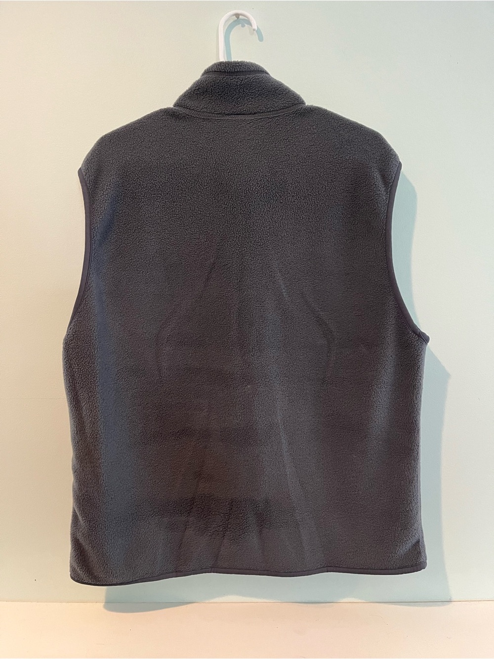 Patagonia Synchilla Men's Slate Gray Zippered Fleece Zip Vest, Size Large - Picture 4 of 5